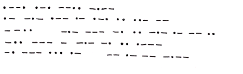 Wiadomość alfabetem Morse'a